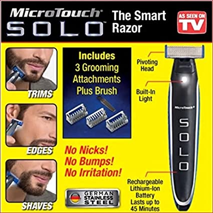 MICROTOUCH MICRO TOUCH SOLO PERSONAL RECHARGEABLE RAZOR