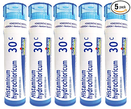 Boiron Histaminum Hydrochloricum 30C Homeopathic Medicine for Allergy Relief (Pack of 5)