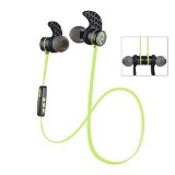 Bluetooth earbuds Parasom A1 with Magnetic V41 Wireless Stereo Earphones Sport Headset In-Ear Noise Cancelling Headphone for Gym Running -Sweatproof Microphone Blackgreen
