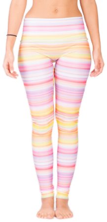 Limber Stretch High Performance Illusion Yoga Leggings. Figure Flattering Design perfect for every woman
