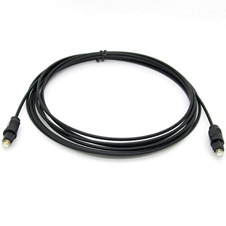 3M Black Digital Fiber Optical Audio SPDIF TosLink Cable