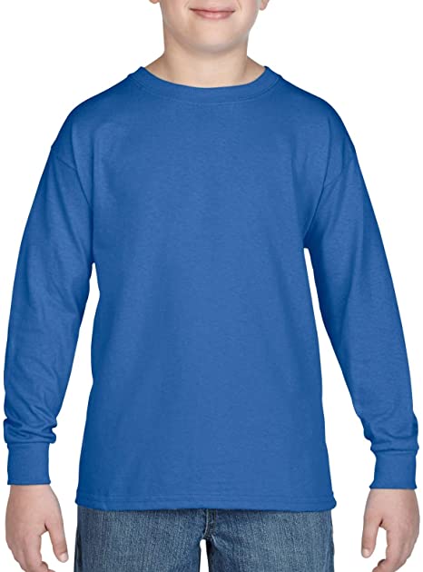 Gildan Boys Heavy Cotton Long Sleeve T-Shirt