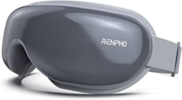 RENPHO Heated Eye Massager with Bluetooth Music, Rechargeable Eye Care Machine with 5 Modes Relax and Reduce Eye Strain Dark Circles Eye Bags Dry Eyes Improve Sleeping, Ideal Gifts for Husband