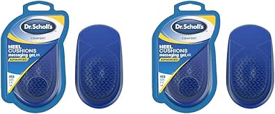 Dr. Scholl's HEEL CUSHIONS with Massaging Gel Advanced // All-Day Shock Absorption and Cushioning to Relieve Heel Discomfort