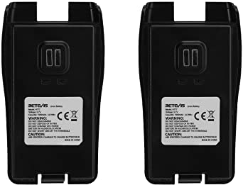 Retevis H-777 2 Way Radio Battery, Suitable for H-777 New Version, Not Suitable for H-777 Old Version Two Way Radio, Replacement Li-ion Battery 1000mAh for H-777 Walkie Talkies(2 Pack)