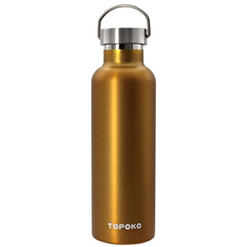 Top Quality Colored Non-Rusty Stainless Steel Vacuum Water Bottle Double Wall Bottle Insulated Thermos,Sports hike Travel,Leak Proof Bottle,BPA free-25OZ With Metal Lid