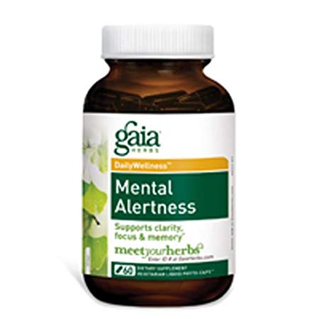 Gaia Herbs - Mental Alertness 60 cap (Pack of 3)