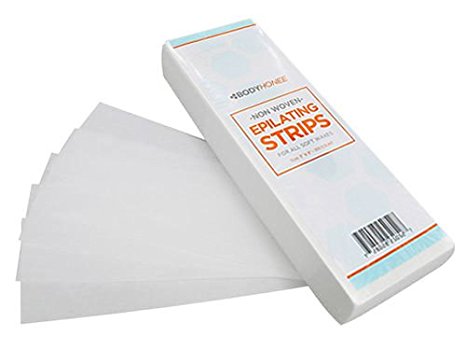 Non-woven Hair Removal Waxing Strips, 100 Pack (3"x9")