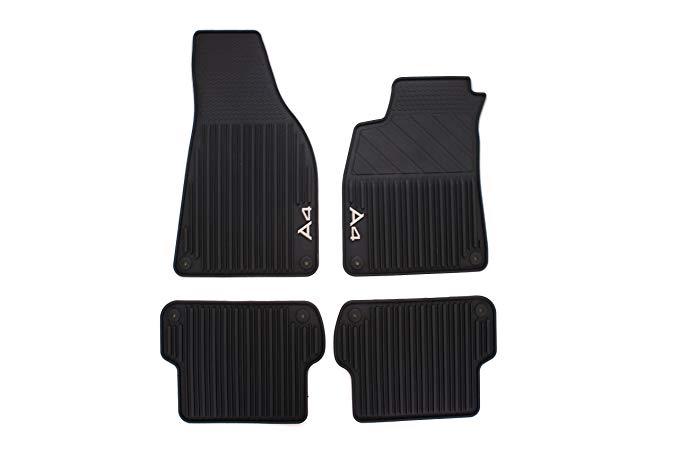 Genuine Audi Accessories 8E1061450041 Rubber All-Weather Floor Mat, (Set of 4)
