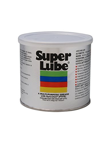 Super Lube 41160 Synthetic Grease NLGI 2 141 oz Canister Translucent White