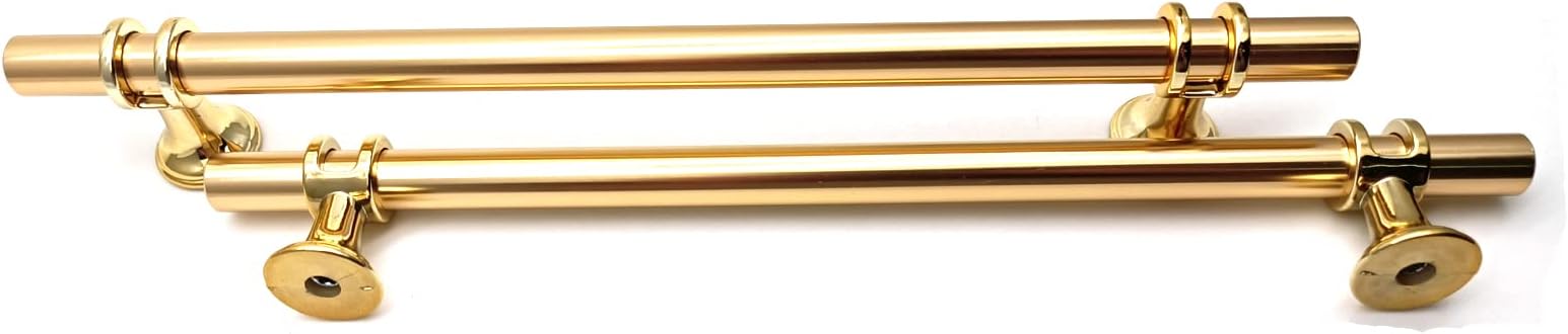 Gold Cabinet Pulls, Cabinet Pulls,Cabinet Door Handles,6.3" Hole Centers,T Shaped Drawer Pulls,Drawer Pulls,with Screws,t Pulls for Cabinets,Aluminum Alloy,Pack of 8