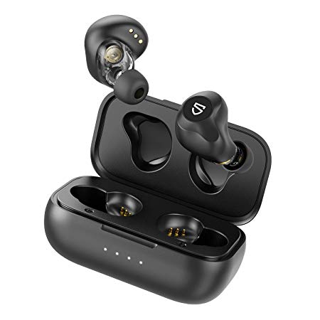 SOUNDPEATS True Wireless Earbuds with Dual Dynamic Drivers, 27 Hours Duration Premium Sound with Deep Bass, Bluetooth 5.0 Headphones with Dual Crossovers, in-Ear Earphones with Charging Case