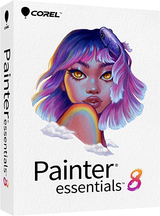 Corel Painter Essentials 8 | Beginner Digital Painting Software | Drawing & Photo Art [PC/Mac Key Card]