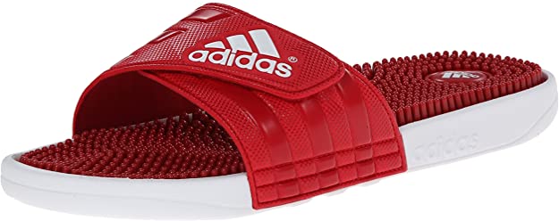 adidas Men's Adissage Sandal Run White/Graphite/Run White