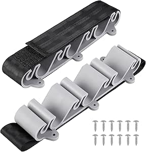 2 pack Boating Vertical Fishing Rod Holders,Fishing Rod Holder,Boating Vertical Fishing Rod Rack for Storage,Fishing Pole Strap for Boat Deck