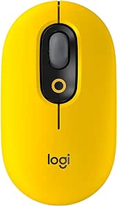 Logitech POP Mouse, Souris Sans Fil avec Emojis Personnalisables, Technologie SilentTouch, Défilement Précision/Vitesse, Design Compact, Bluetooth, USB, Multidispositifs, Compatible OS - Blast