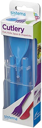 Sistema Klipo Cutlery Set to Go, Colors May Vary