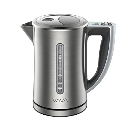 VAVA 1.7 L Digital Electric Kettle with LCD Display & Adjustable Temperature Water Kettle (3 Working Modes, Stainless Steel & BPA-Free Build, Heat Resistant Handle, Strix Control)