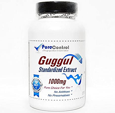 Guggul Standardized Extract 1000mg // 100 Capsules // Pure // by PureControl Supplements