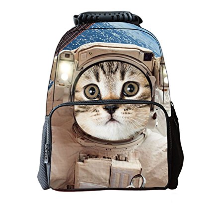 3D Animal Face Print Kids School Backpack Felt Fabric Children 3D Backpack For Laptop