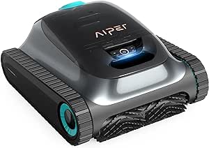 (2024 New) AIPER Scuba S1 Cordless Pool Vacuum for Inground Pools, Robotic Pool Cleaner, Wall & Waterline Cleaning, Smart Navigation 2.0, Brushless Motor, Long Battery Life, for All Pools up to 65 FT