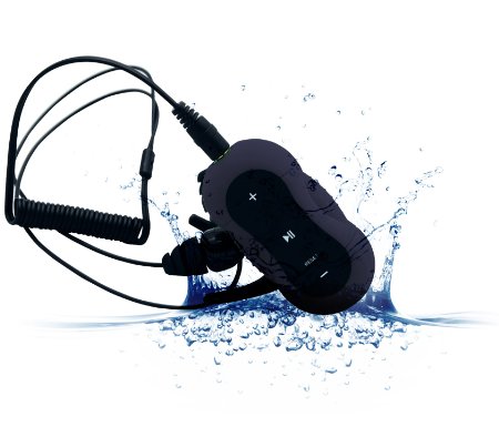 Aerb® 4G Waterproof MP3 Music Player for Swimming & other Sports (IPX-8 Standard) (Black)