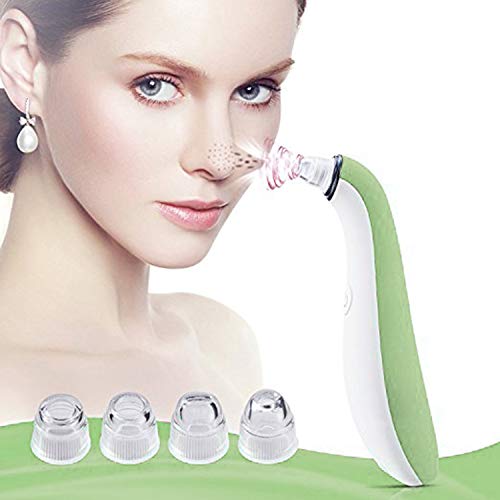 MAXBTY Blackhead Remover Electric FDA Dainty Blackhead Cleaner  Rechargeable Vacuum Suction Pore Cleaner  With  4 Suction Level For Facial Skin Treatment Extractor Tool