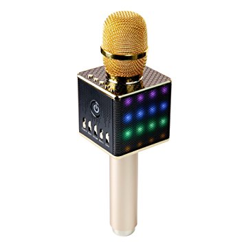 Karaoke Microphone Pancellent H8 Portable KTV Machine Build in Wireless Bluetooth Speaker for Android Phone iPhone