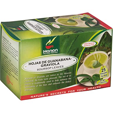 Graviola Tea - 25 Teabags - Peruvian Naturals | Made from Leaves of Soursop ("Guanabana")