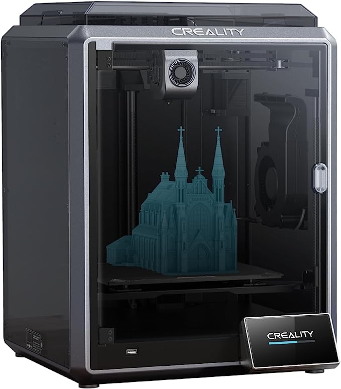 Official Creality K1 3D Printer, Upgrade 600mm/s High-Speed 3D Printer, Hands-Free Auto Leveling, One Tap Self-Test, 0.1mm Smooth Detail, Dual Fans Cooler, Remote Monitoring, Easy to Use for Beginners