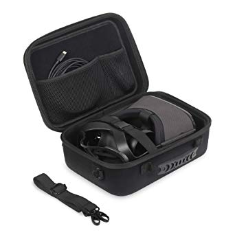 JSVER Carring Case for Oculus Quest VR Gaming Headset and Controllers Accessories Portable Hard Shell Protective Storage Case Oculus Quest Travel Case with Shoulder Strap (Black)