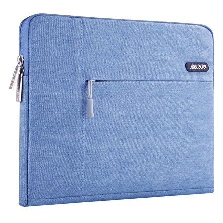 Mosiso Laptop Sleeve, Denim Fabric 13-13.3 Inch Laptop / Notebook Computer / MacBook / MacBook Pro / MacBook Air Case Bag Cover, Blue