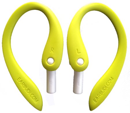 NEW EARBUDi Bright Green - Clips on and off Your Apple iPod iPhone 5 and iPhone 6 EarPods