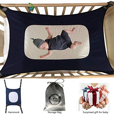 Baby Hammock for Crib Mimics Womb Newborn Bassinet Upgraded Safety Measures Infant Nursery Travel Bed Reduce Environmental Risks Associated with Early Infancy Shower Gift