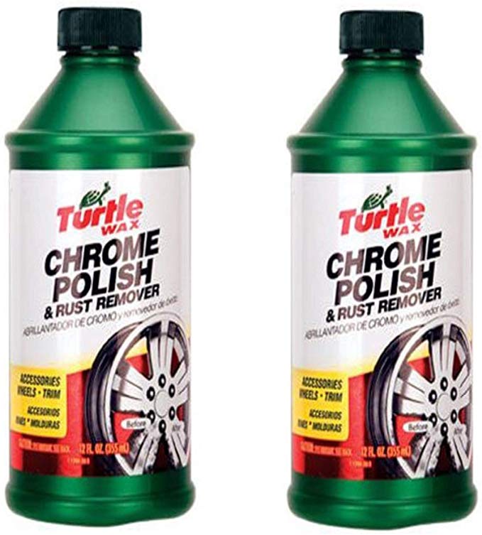 Turtle Wax T-280RA Chrome Polish & Rust Remover - 12 oz. - 2 Pack