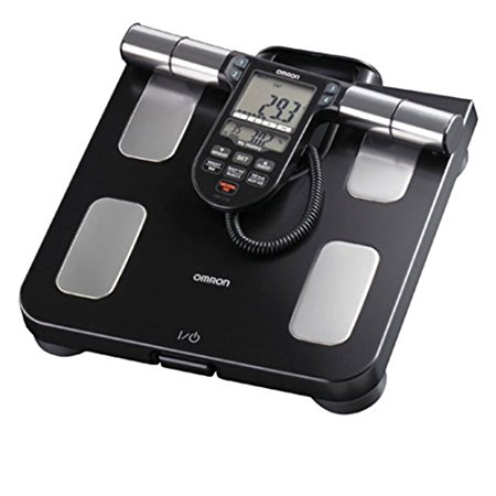 OMRON HBF-516B FULL BODY SENSOR BODY COMPOSITION MONITOR w/ SCALE, 7 FITNESS INDICATORS, 180 DAY MEMORY