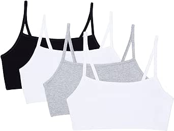 Fruit of the Loom Women's Spaghetti Strap Cotton Pullover Sports Bra Value Pack