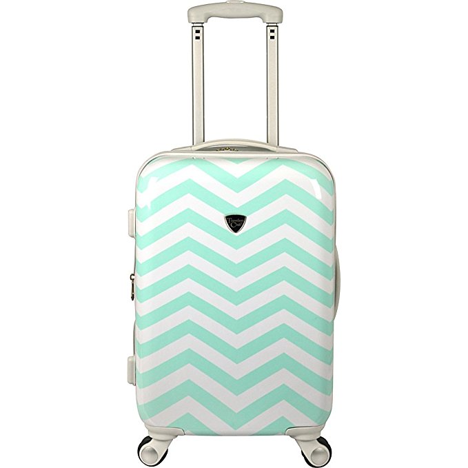 Travelers Club Luggage Modern 20 Inch Chevron Expandable Carry-On Spinner