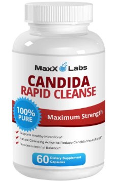 Best Candida Cleanse Supplement - NEW - Guaranteed to Eliminate Candida Overgrowth - Powerful Treatment - Use Extra Strength Highly Potent Yet Gentle Formula to Clear Yeast Infection, 60 Capsules