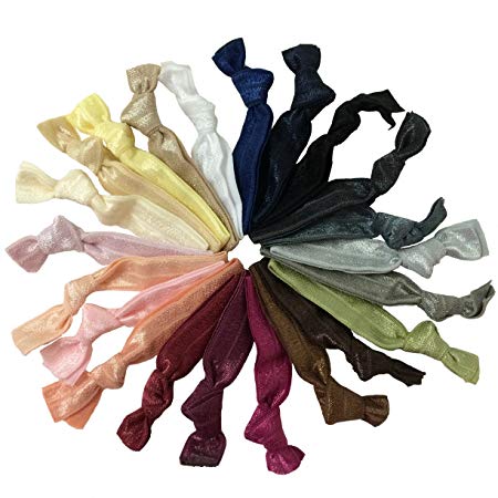 PEPPERLONELY Brand, 20PC No Crease Neutral Tones Hair Ties [Misc.]