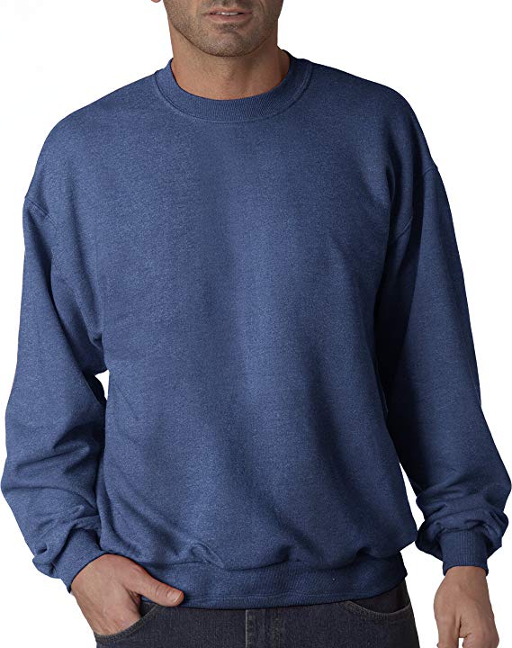Jerzees Men's Pill Resistant Long Sleeve Crewneck Sweatshirt