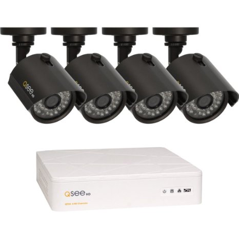 Q-See 4 Channel HD Security System with 4 HD 720p Cameras QTH4-4Z3-1