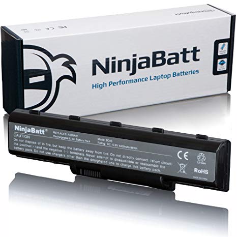 NinjaBatt Laptop Battery AS09A31 MS2274 for Acer AS09A41 AS09A51 AS09A56 AS09A61 AS09A70 AS09A71 AS09A73 AS09A75 BT.00603.076 BT.00607.066 BT.00607.067 Aspire 5738 5732Z 7710 - [6 Cells/4400mAh/48Wh]