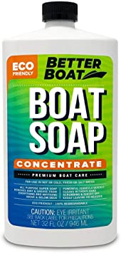 Premium Grade Boat Soap Concentrate Cleaner Boat Wash for Fresh and Salt Water Marine Use Fiberglass Cleaning Supplies