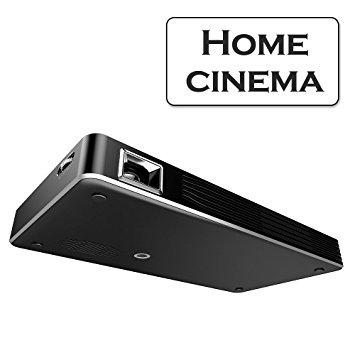 TOUMEI Portable WiFi Projector 1080P LED Projector Outdoor Home Cinema Theater with USB ,HDMI，DC power Connectivity