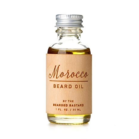 Morocco Beard Oil by The Bearded Bastard| Beard Care, Grooming, Premium Essential Oils, Hair Oil, Moisturizer | Jojoba Oil, Argan, Meadowfoam seed Oil, 1 oz, ALL NATURAL