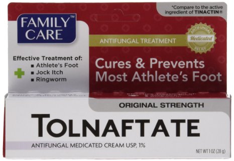 [3 PACK] Family Care Tolnaftate Antifungal Cream 1% Compare to Tinactin