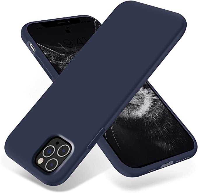 OTOFLY iPhone 11 Pro Case,Ultra Slim Fit iPhone Case Liquid Silicone Gel Cover with Full Body Protection Anti-Scratch Shockproof Case Compatible with iPhone 11 Pro (Midnight Blue)