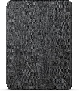 All-new Amazon Kindle Paperwhite and Kindle Paperwhite Signature Edition Case, Lightweight and Water-Safe, Foldable Protective Cover - Fabric (Black)