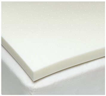 Sleep Joy 2" ViscO2 Ventilated Memory Foam Mattress Topper, Twin XL